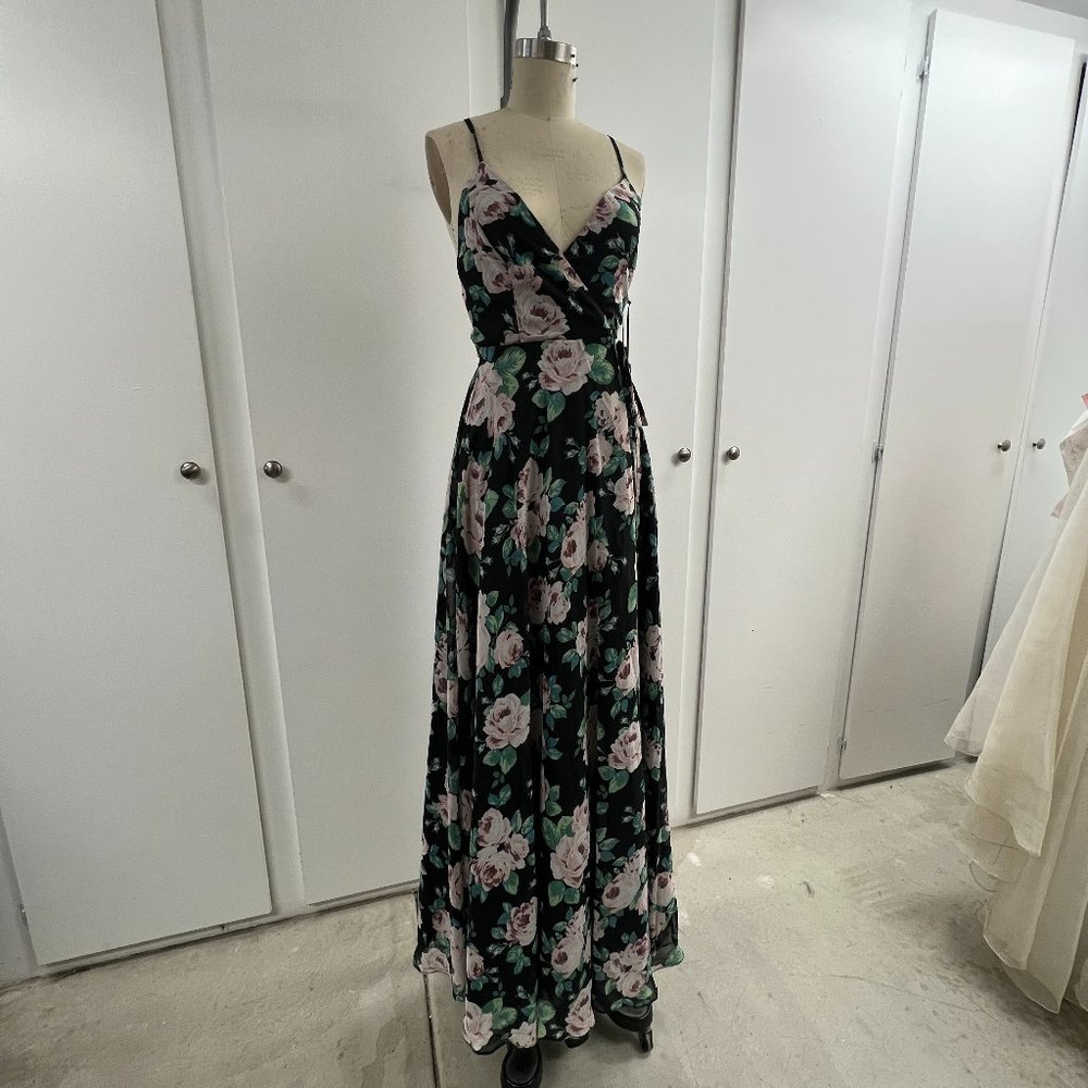 NWT Lulu's Chiffon Wrap Maxi Dress - Size S